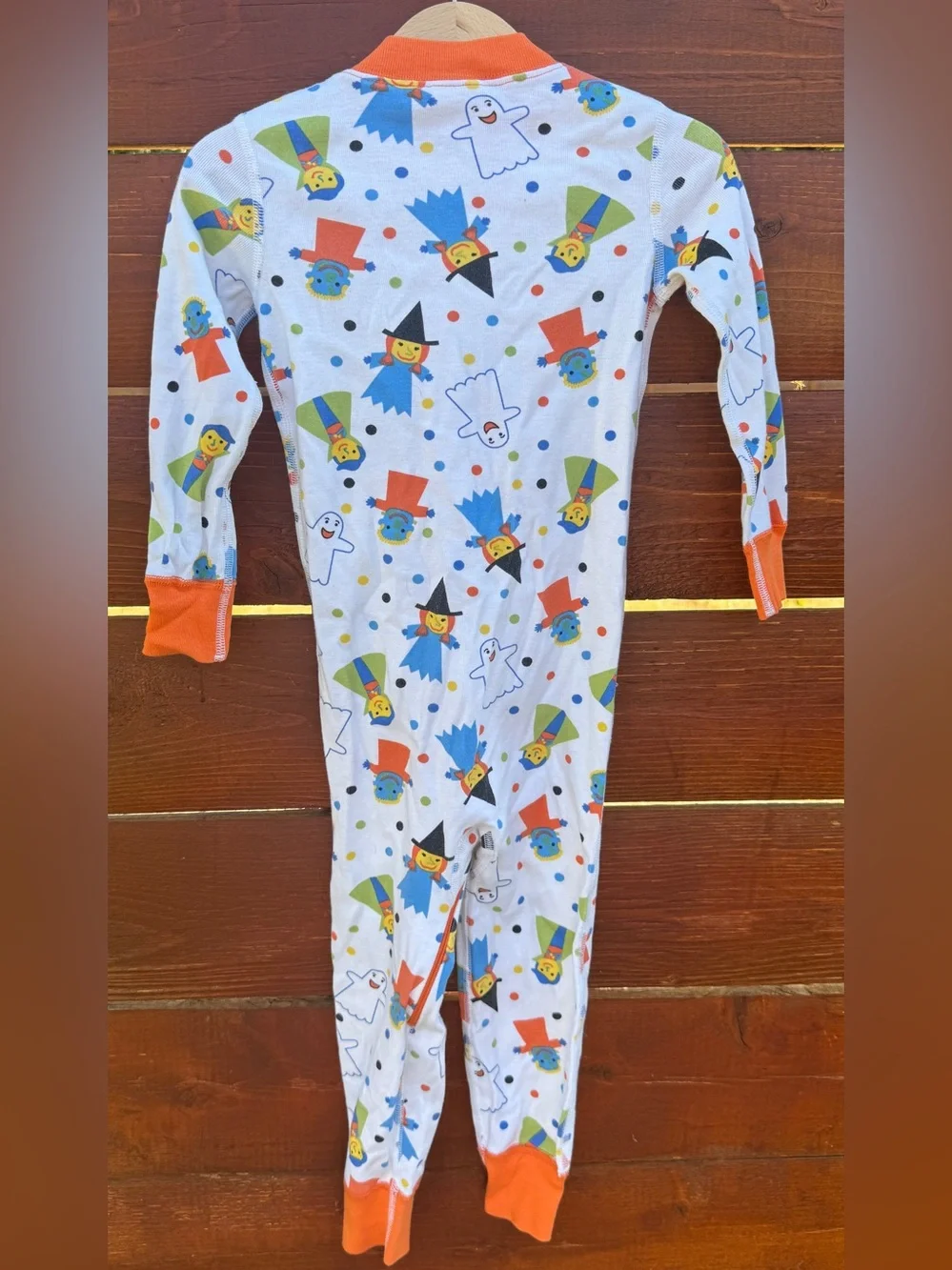 Hanna Andersson organic cotton Halloween zippered one piece pajama 3T